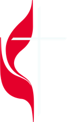 United Methodist Church cross and flame